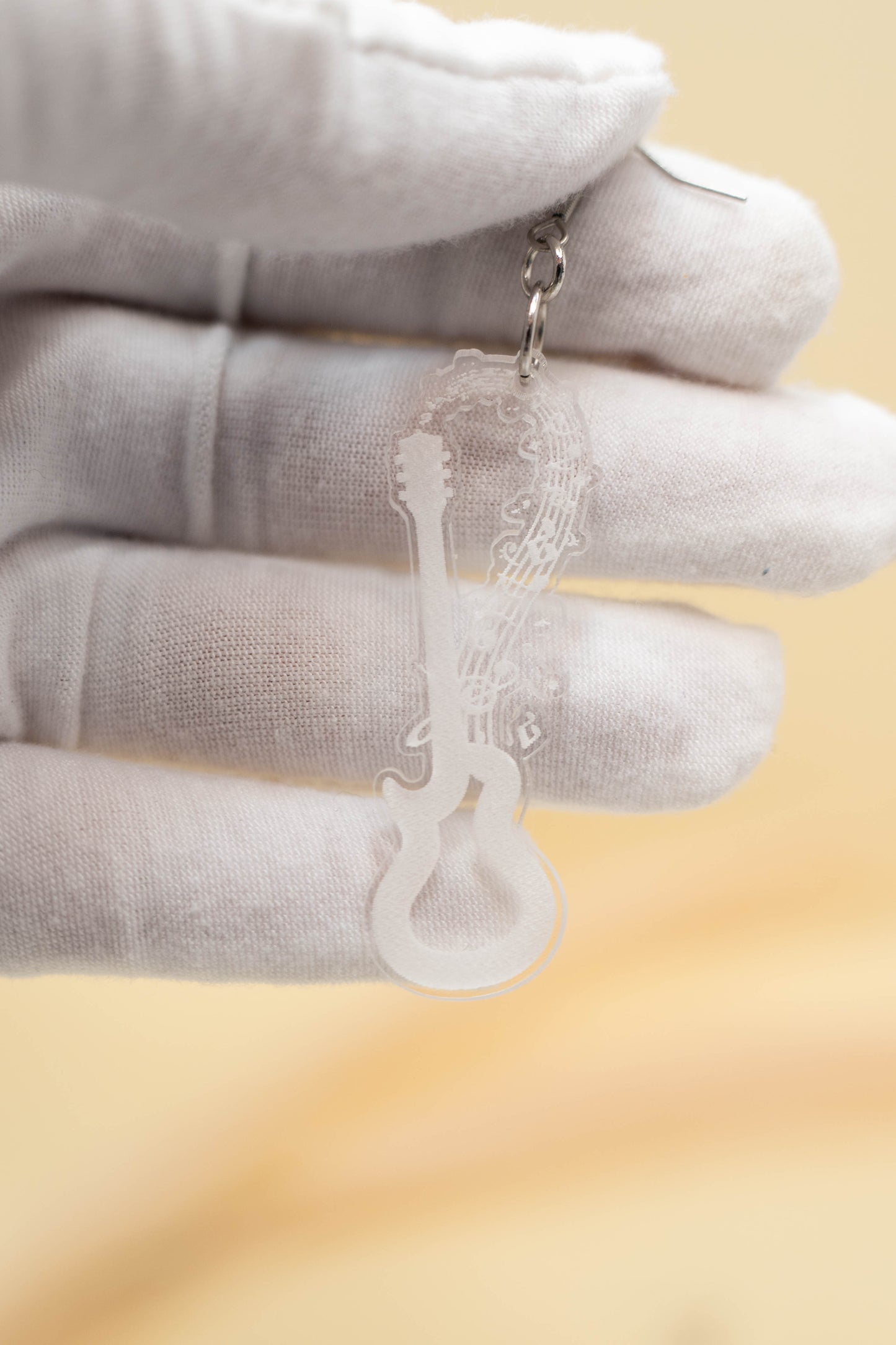 Leopard Guitar Earrings