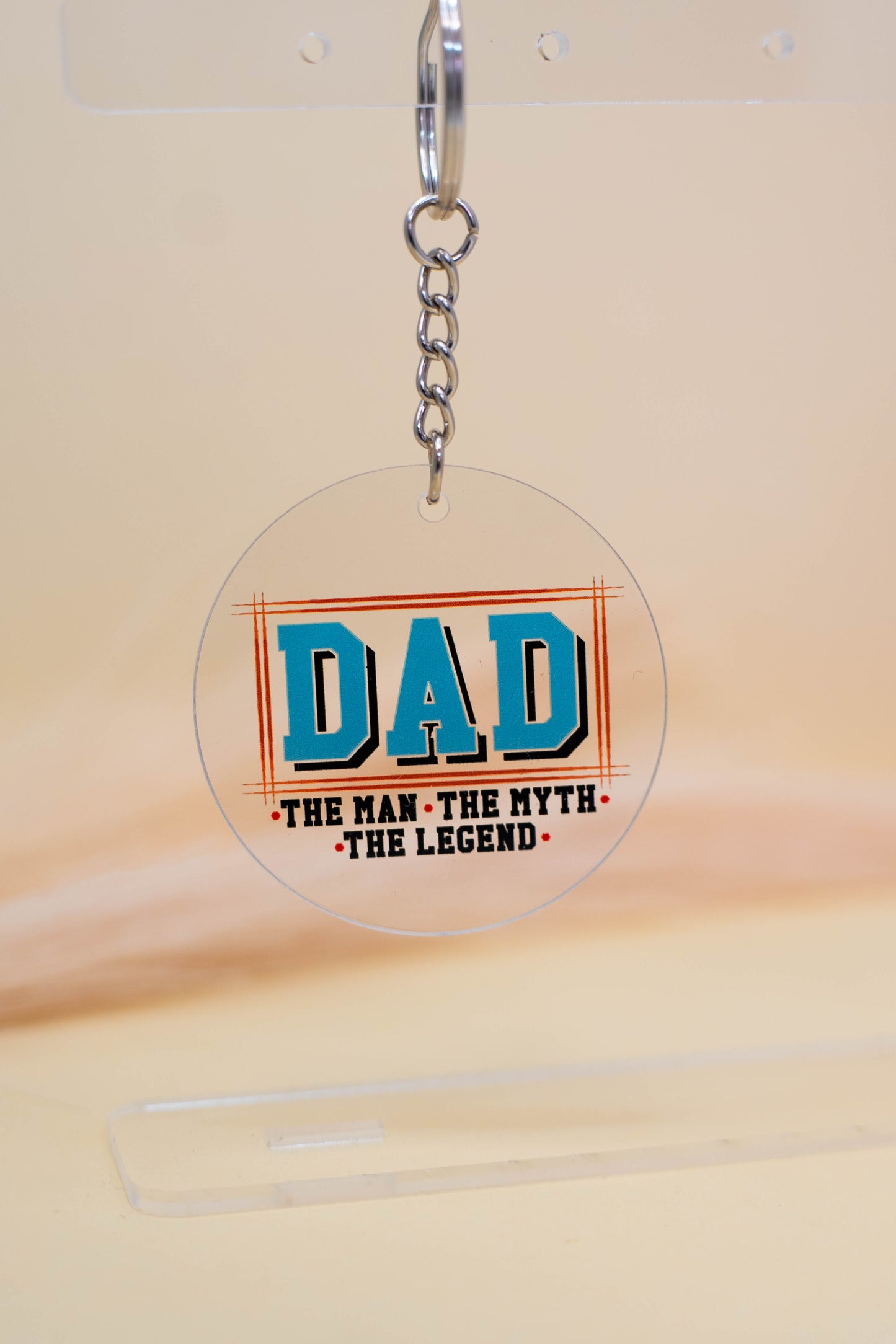 Dad Keychain – The Man, The Myth, The Legend (Blue)