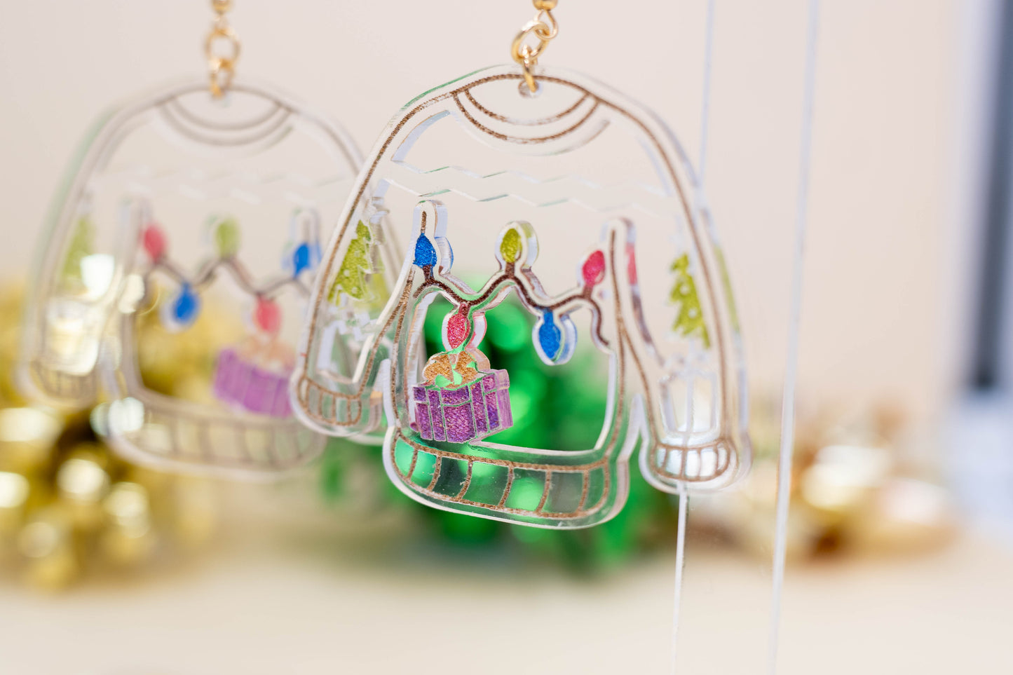 Ugly Sweater Christmas Earrings