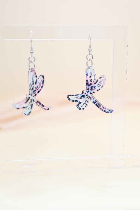 Colorful Dragonfly Earrings