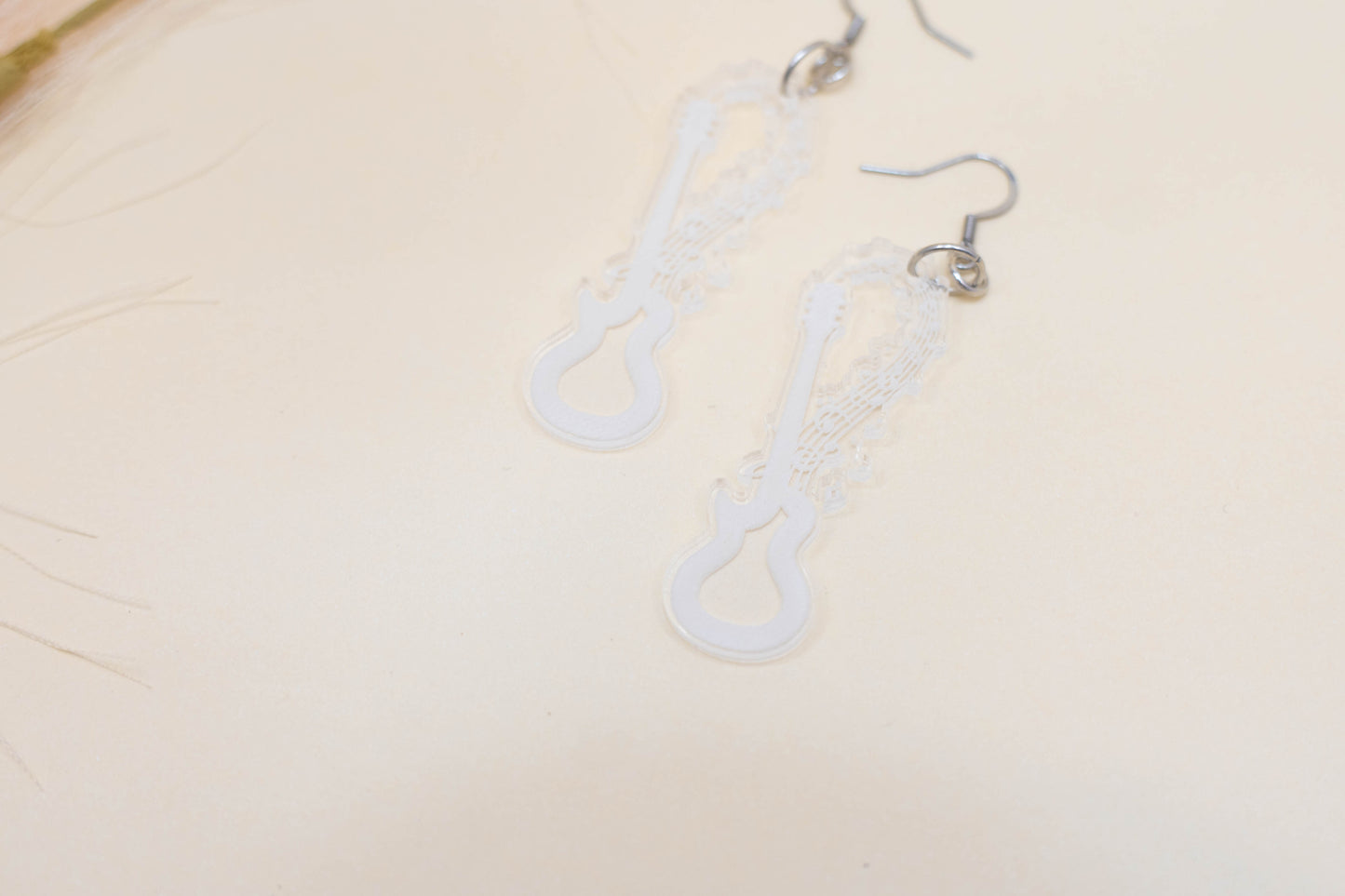 Leopard Guitar Earrings