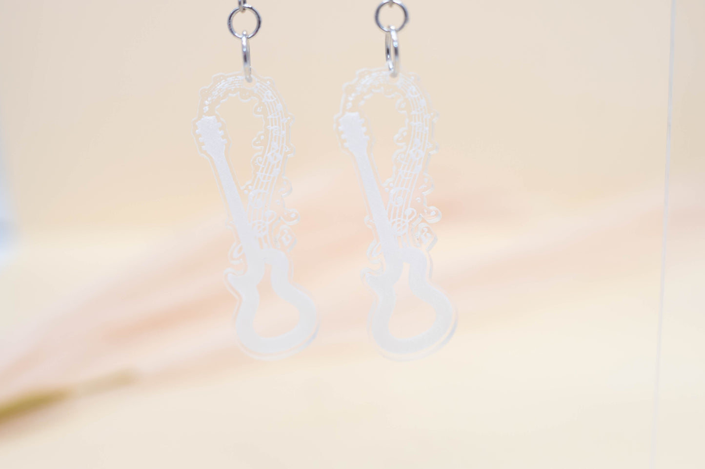 Leopard Guitar Earrings