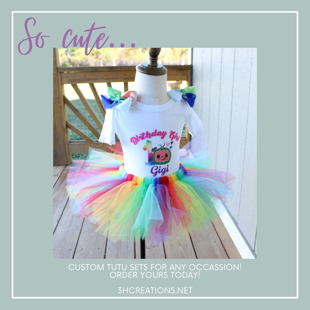 Custom Tutu for Kids – Personalized Handmade Outfit (Ages 6 Months–5 Years)