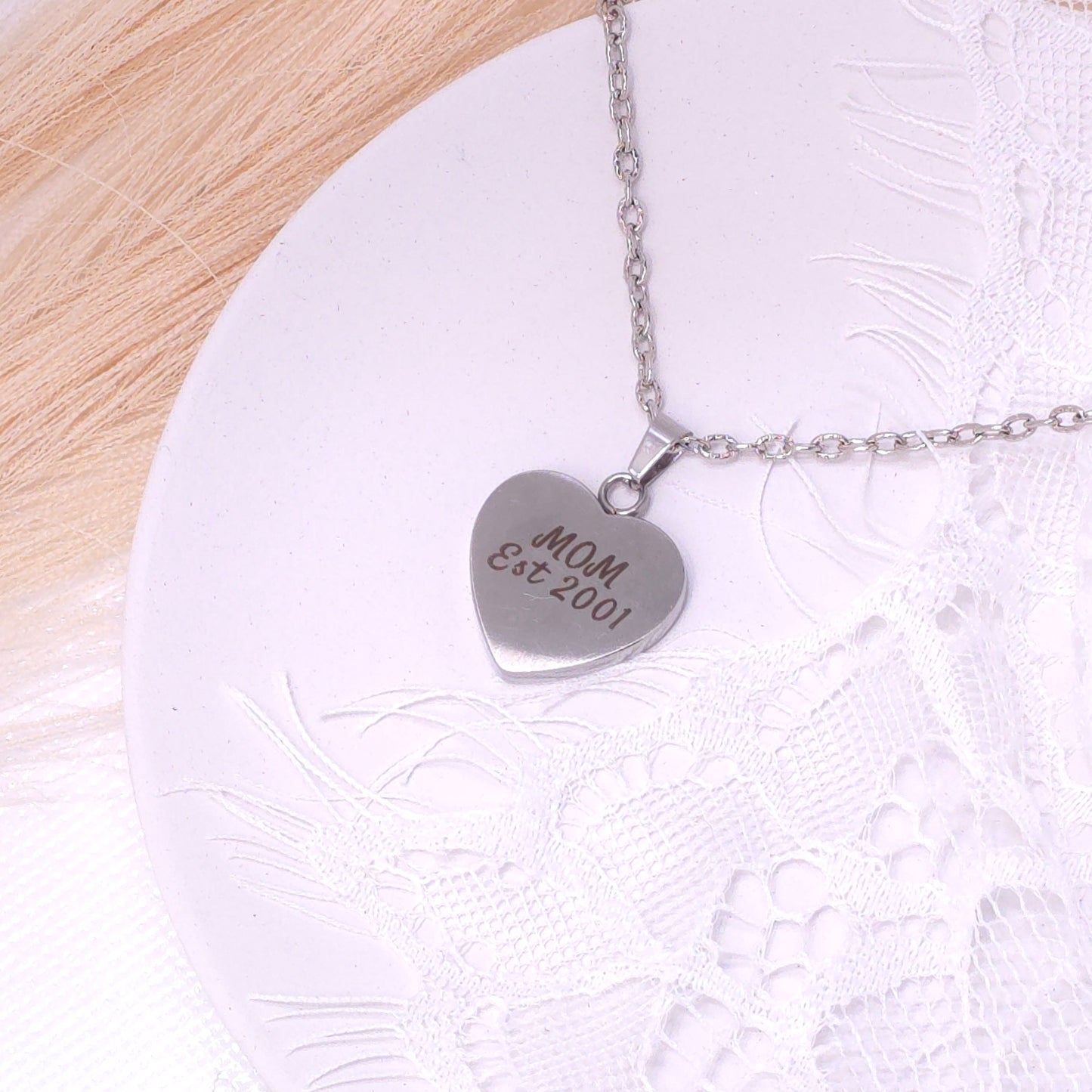 Custom Engraved Heart Charm