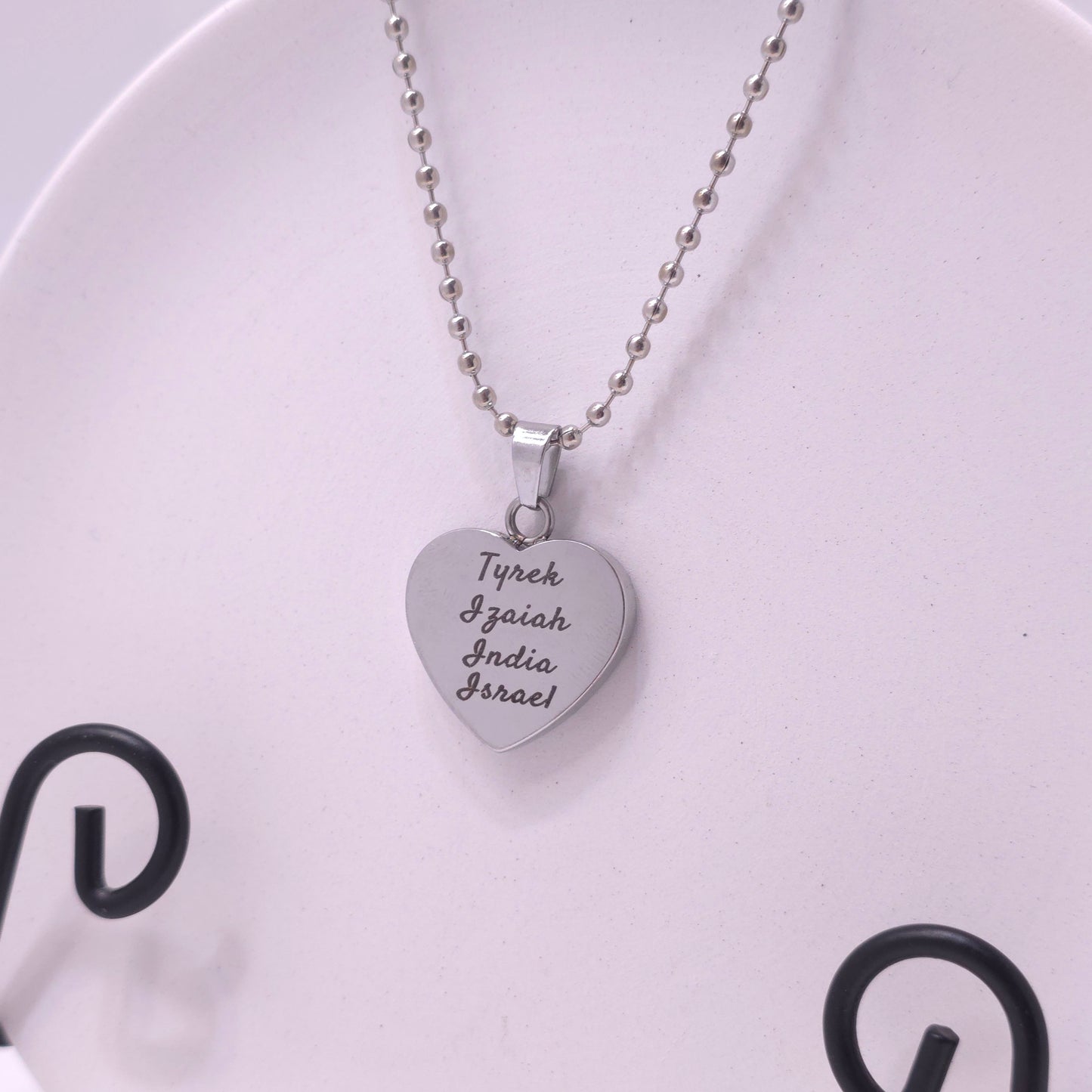 Custom Engraved Heart Charm